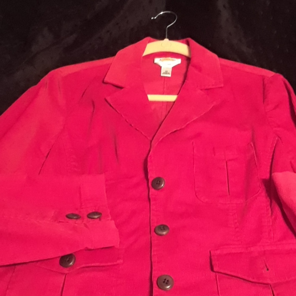 LAST CHANCE TALBOTS CORDUROY BLAZER